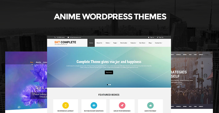 Discover Anime WordPress Themes 4 Animation Cartoon and Illustration